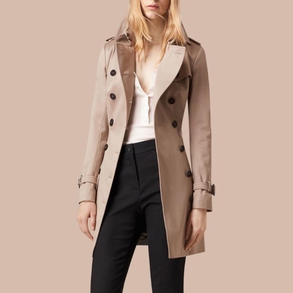 burberry prorsum cotton sateen trench coat